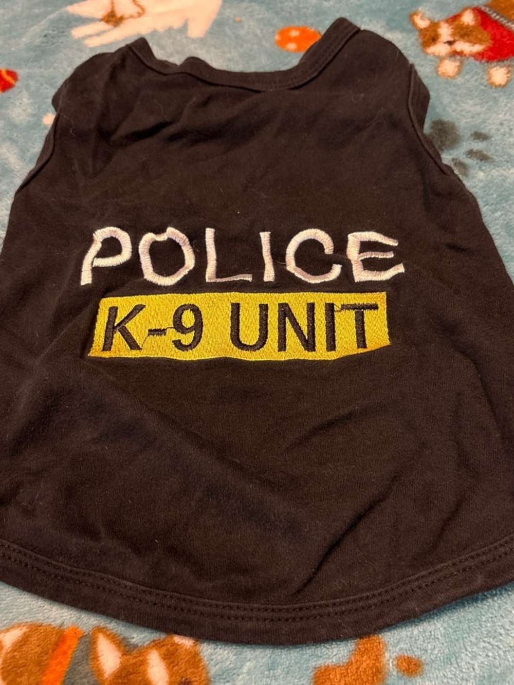 Black K-9 Unit Pet Tank Top